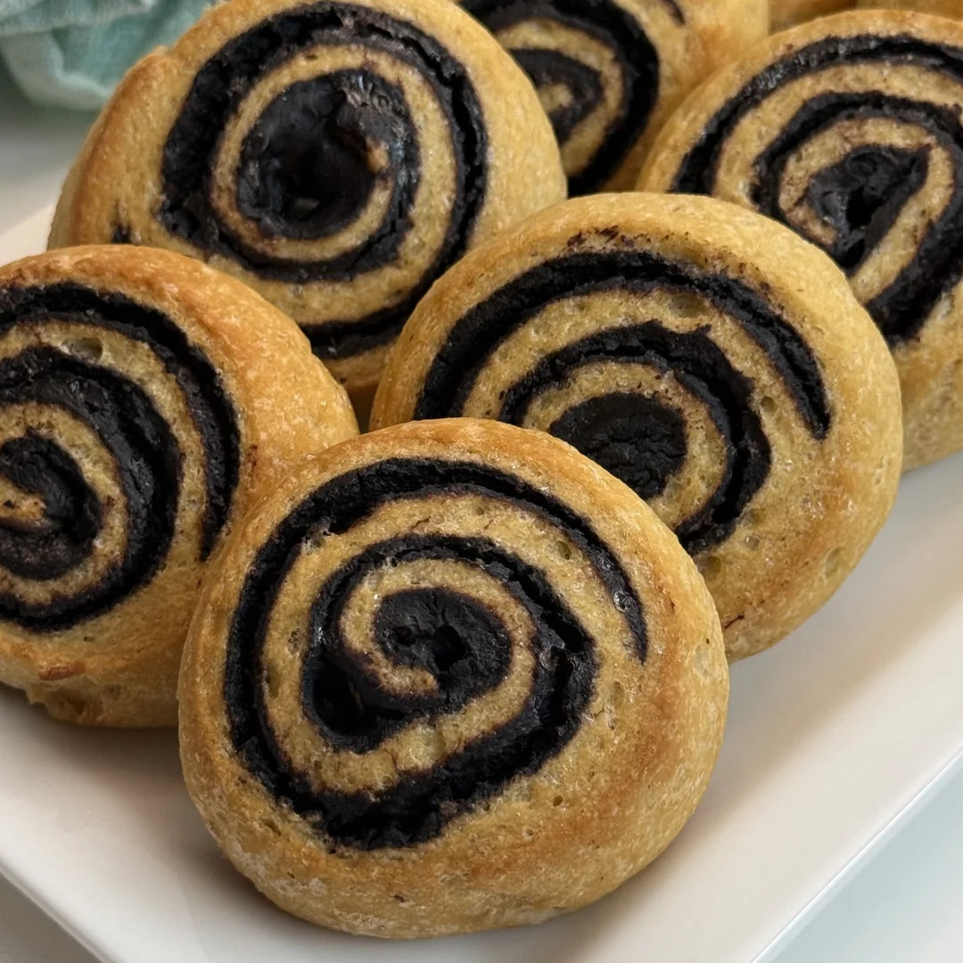 Low Carb Kakaoschnecken aus Fibriya Universellem Ballaststoffmix