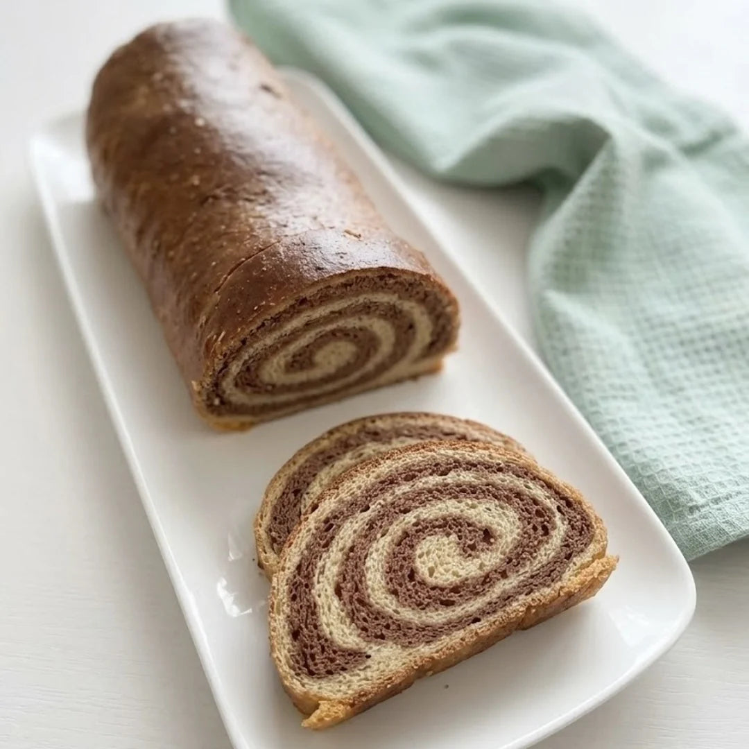 Keto-Diät Streifenstriezel aus Fibriya Backwaren Ballaststoffmischung