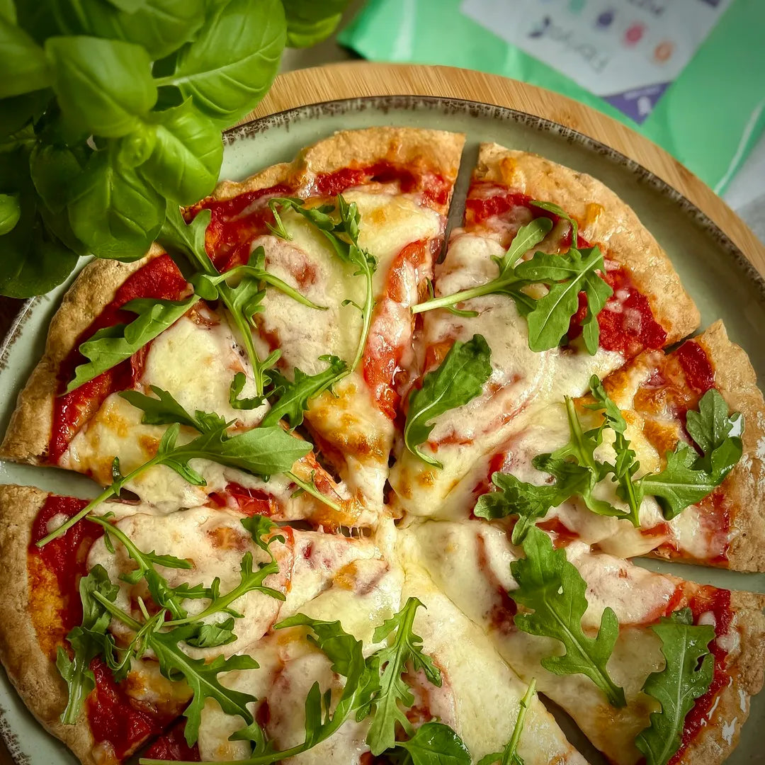 Keto Pizza aus Fibriya Ballaststoffmix