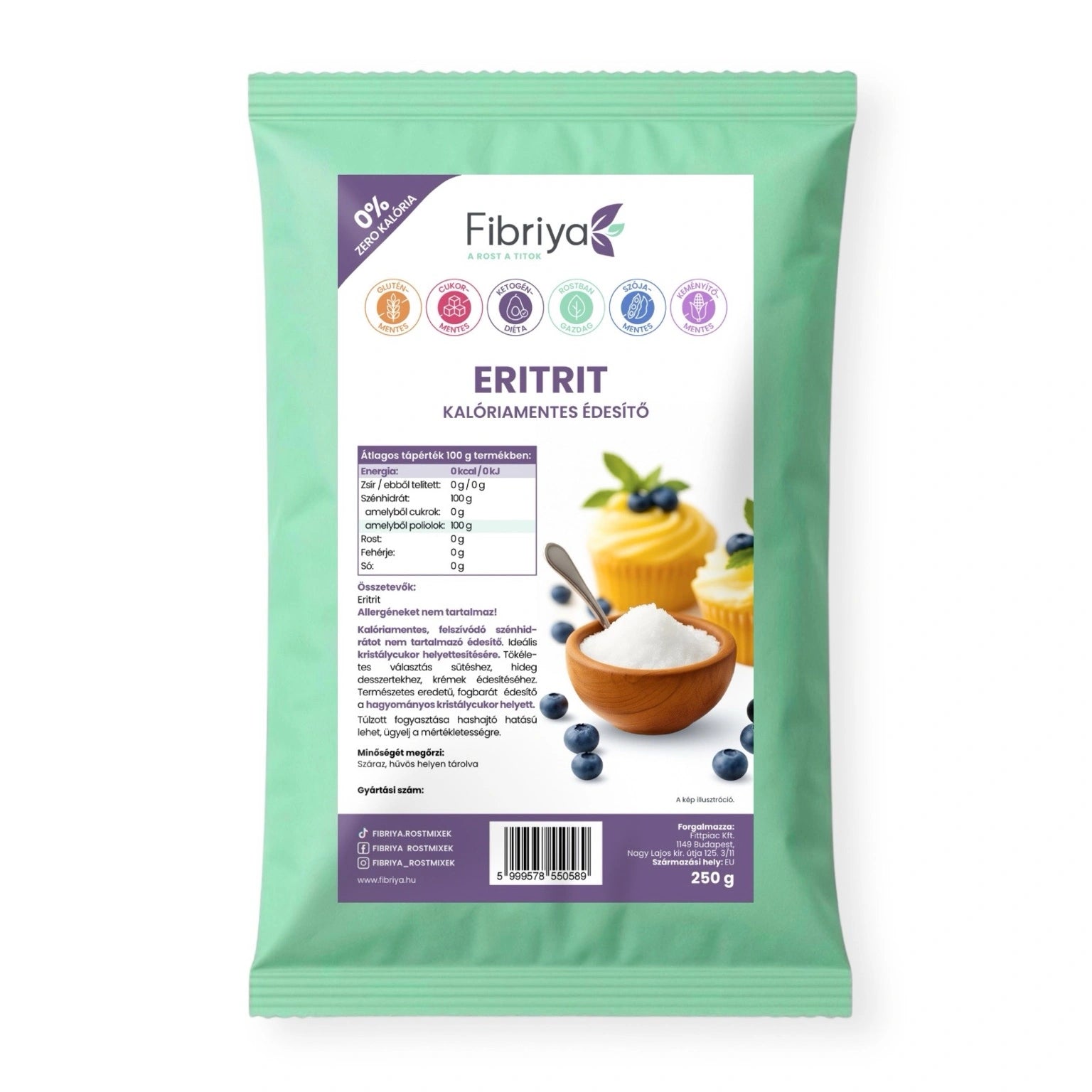Fibriya Erytritol 250g