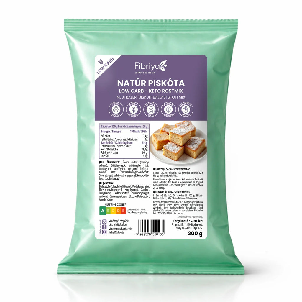 Fibriya neutrálny biskvit – nízkosacharidová keto vlákninová zmes 200g