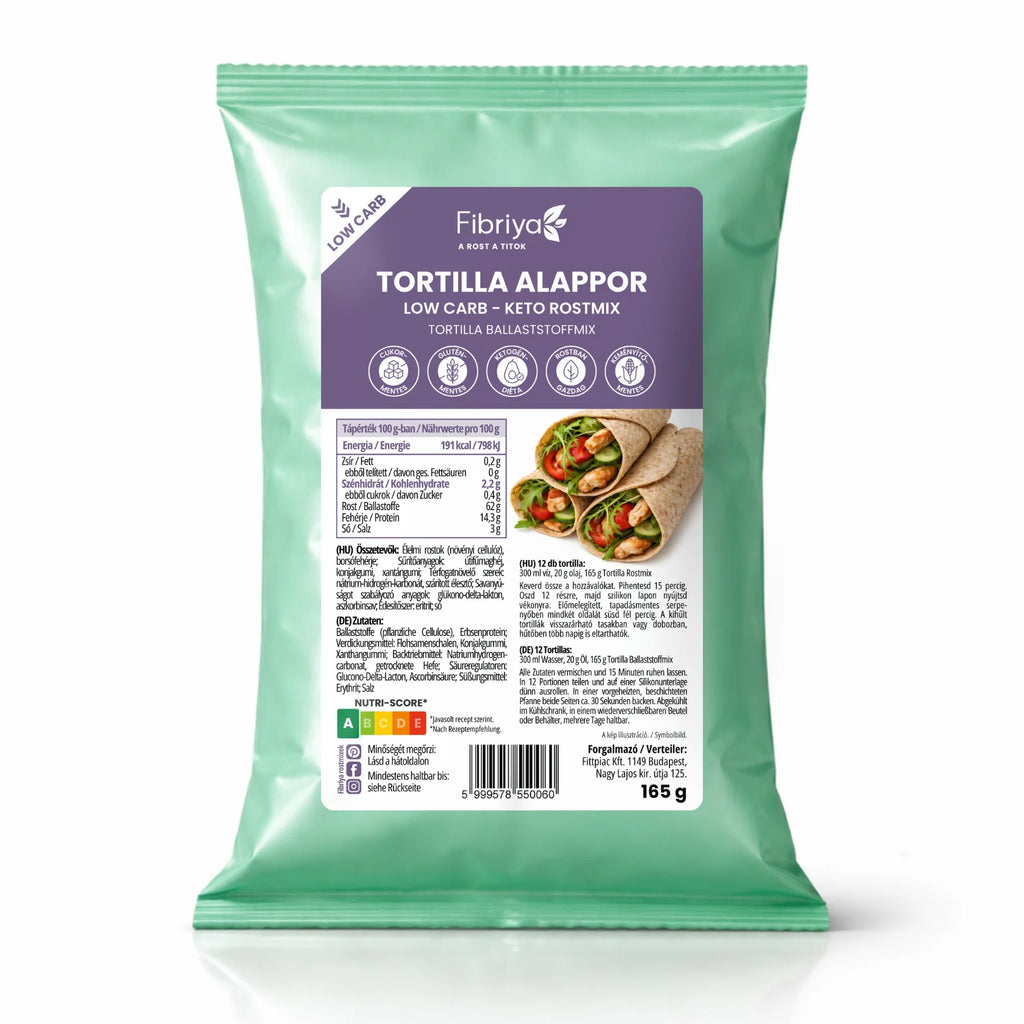 Fibriya tortilla – nízkosacharidová keto vlákninová zmes 165g