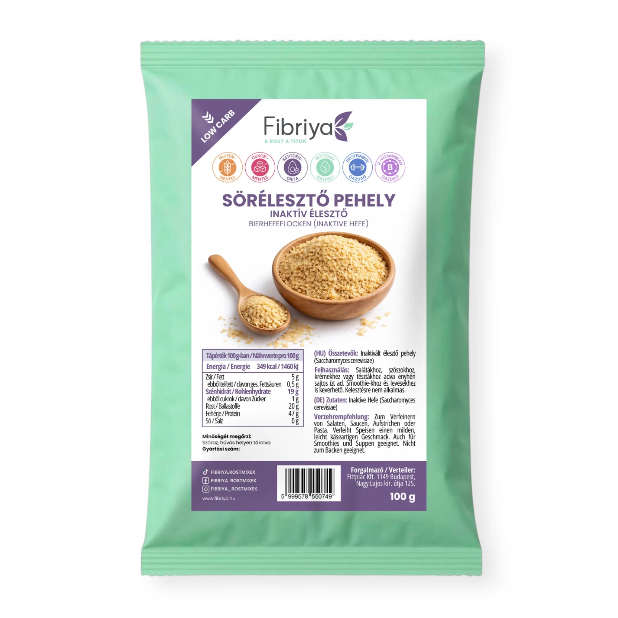 Fibriya Pivovarské vločky - Neaktívne kvasnice 100 g