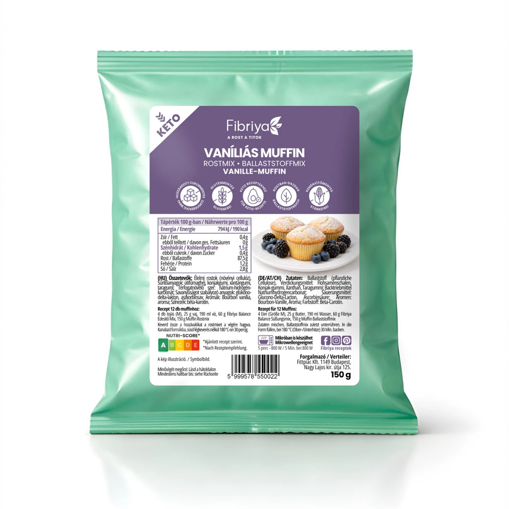 Fibriya Vanille-Muffin Keto Ballaststoffmix 150g